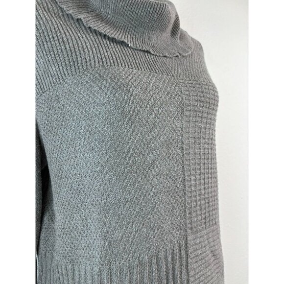 Chico's women's 2 large light brown textured lightweight cowl‎ neck sweater top - Picture 4 of 7